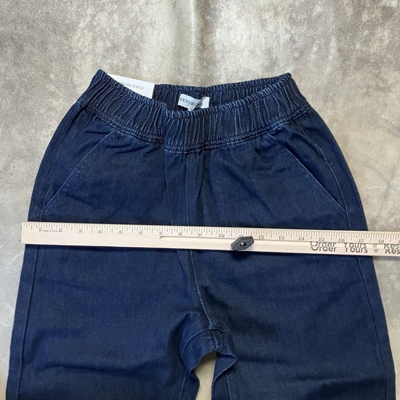 We‎ Wore What Revolve Denim Jogger Womens SIze XS Indigo Raw Blue Jeans - Picture 3 of 14